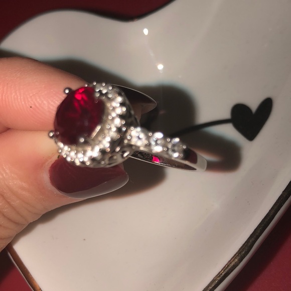 💍Platinum over silver ruby ring! 💍 - Picture 3 of 3